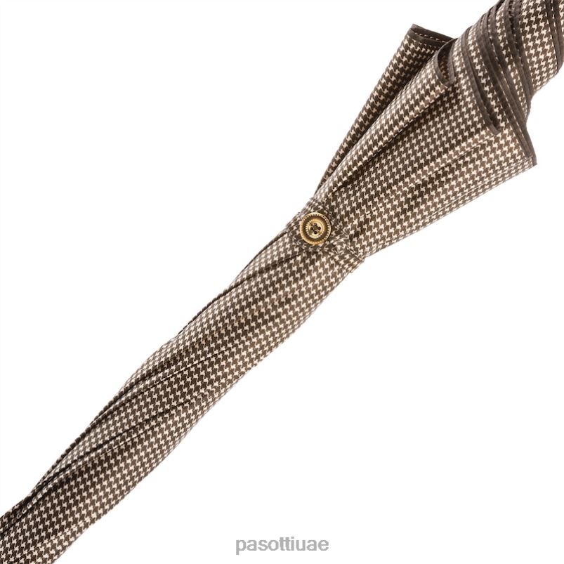 مظلة | 16 1408-19 h19 - مظلة بييه دي بول بمقبض جلدي مرصع PASOTTI Z446V473